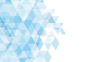 Blue triangles arranged in a layered pattern on a white background. Perfect for corporate designs, technology themes, and modern branding projects. vector