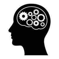 Think Concept Illustration. Creative design representing ideas, innovation, and problem solving. Abstract brain, light bulb, or thought bubble elements in modern flat vector