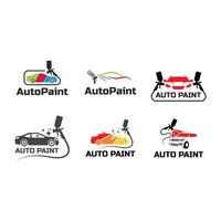Autopaint logo design illustration vector