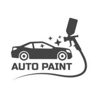 Auto paint sprayer logo design illustration vector