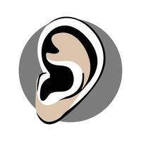Ear Symbol Design for Websites and Apps for World Hearing Day vector