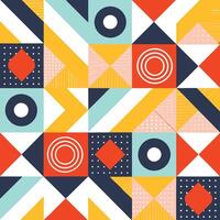 Vibrant Geometric Pattern Seamless Repeat for Design Projects vector