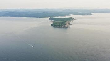 Baluzek Peninsula on the coast of the Sea of Japan video