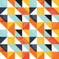 Vibrant Geometric Pattern Seamless Repeat Design vector