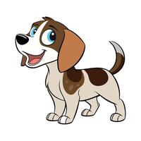 Cartoon dog art design vector
