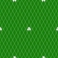 Green diagonal seamless pattern with trefoil vector
