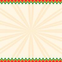 Juneteenth Poster Square Border Background vector