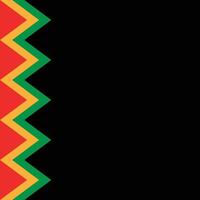 Juneteenth Poster Square Border Background vector