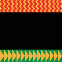 Juneteenth Poster Square Border Background vector