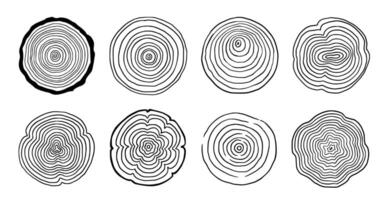 A set of different types of rings vector