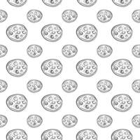 Pizza Seamless Pattern, pattern vector