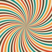 Colorful Retro Spiral Background with Hypnotic Swirl Pattern for Vintage and Psychedelic Design Themes vector