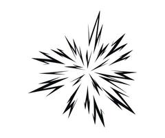 Star explosion in mango style. Large explosion of bomb, energy. Abstract flash in comic book style. Anime illustration. vector