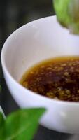 spring rolls making process step by step Spring roll with chicken or shrimps in rice paper with sweet and sour sauce close-up, cooking traditional korean chinese food. Tasty vietnamese cuisine. video