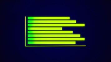Market trend animation in business development, animated graph charts are suitable for presentations of financial reports, stock markets, and futuristic user interfaces. video