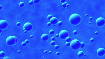 Blue bubble particle animation, animated underwater bubble is suitable for motion graphics about water, sea, water conditions, drinking water, and nature. video