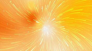 Radiant Burst of Light, Abstract Background. A dynamic, abstract background featuring radiating lines of light against a soft, gradient orange yellow backdrop. video