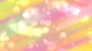 Soft Pastel Bokeh Background with Diagonal Stripes, showcases a beautiful bokeh background in pastel colors, featuring soft, blended hues of pink, yellow, and orange. video