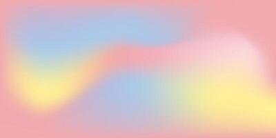 Smooth gradient sky background with soft blue, pink and yellow shades. Perfect for light and airy seasonal banners. Pastel gradient background. vector