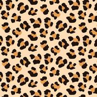 Leopard print patterns, animal print leather and fur. Leopard spots pattern design vector