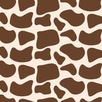 Animal print pattern giraffe spots hand painted vector