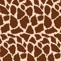 Giraffe skin print patterns hand drawn skin and fur. Textile design with animal print vector