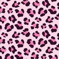 Leopard patterns, animal skin and fur hand drawn. Leopard pink spots patterns design Trendy colors vector