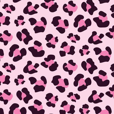 Leopard patterns, animal skin and fur hand drawn. Leopard pink spots patterns design Trendy colors