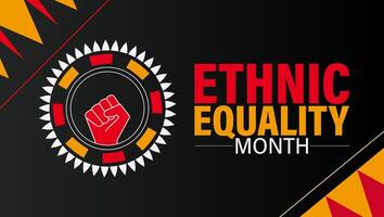 Equality for All Honoring Ethnic Diversity vector