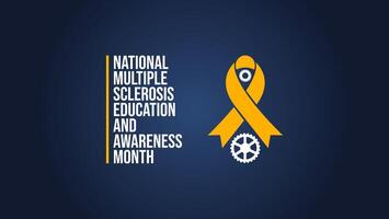 Support and Education for MS Awareness vector