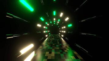 Turquoise and Yellow Fast Fantasy Strobe Road Background VJ Loop in 4K video