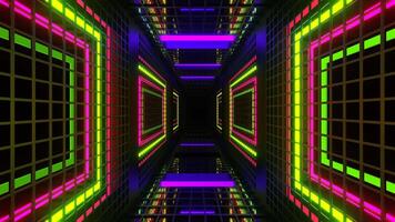 Pink and Green and Purple Slow Strobe Grate Tunnel Background VJ Loop in 4K video