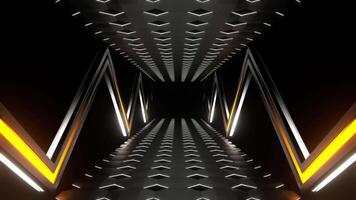 Orange and White Fast Futuristic Abstract Moving Background VJ Loop in 4K video
