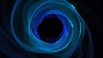 Blue Waved Magic Cave Background VJ Loop in 4K video