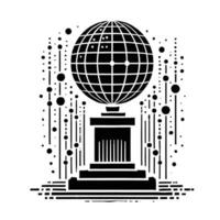 Globe icon illustration vector