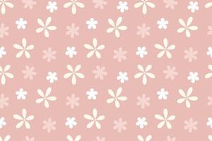 Pretty flowers cute design seamless repeat pattern vector