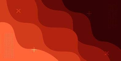 dynamic abstract dark red color with modern wave shape geometric background vector