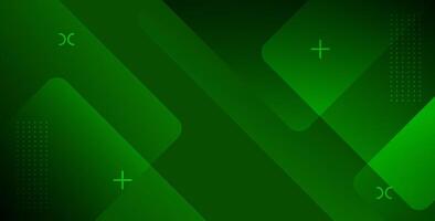 abstract dark green light liquid color with geometric shape background. vector