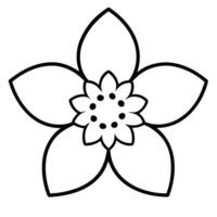Strawberry flower clipart vector
