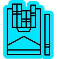 cigarettes in outline color style vector