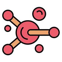 Cancer Cell icon two color vector