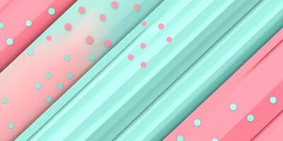 Colorful geometric lines with dots create a modern abstract visual in pastel shades suitable for backgrounds photo