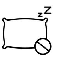 insomnia outline symbol vector
