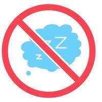 insomnia diagnose icon vector