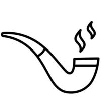cigarette sign in outline style vector