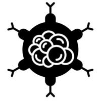 cancer cell symbol icon vector