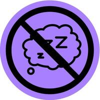 cant sleep insomnia icon vector
