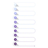 Blue color, Infographic with 10 steps, process or options. png