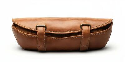 Handcrafted leather pouch showcasing fine craftsmanship and timeless design, ideal for storing essential items photo