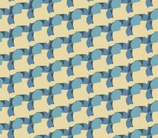 Seamless pattern. Abstract shapes. Interlocking forms. Ribbon-like motif. Curved edges. The flat design style lends a contemporary feel. The soft color palette creates a calming visual effect. vector
